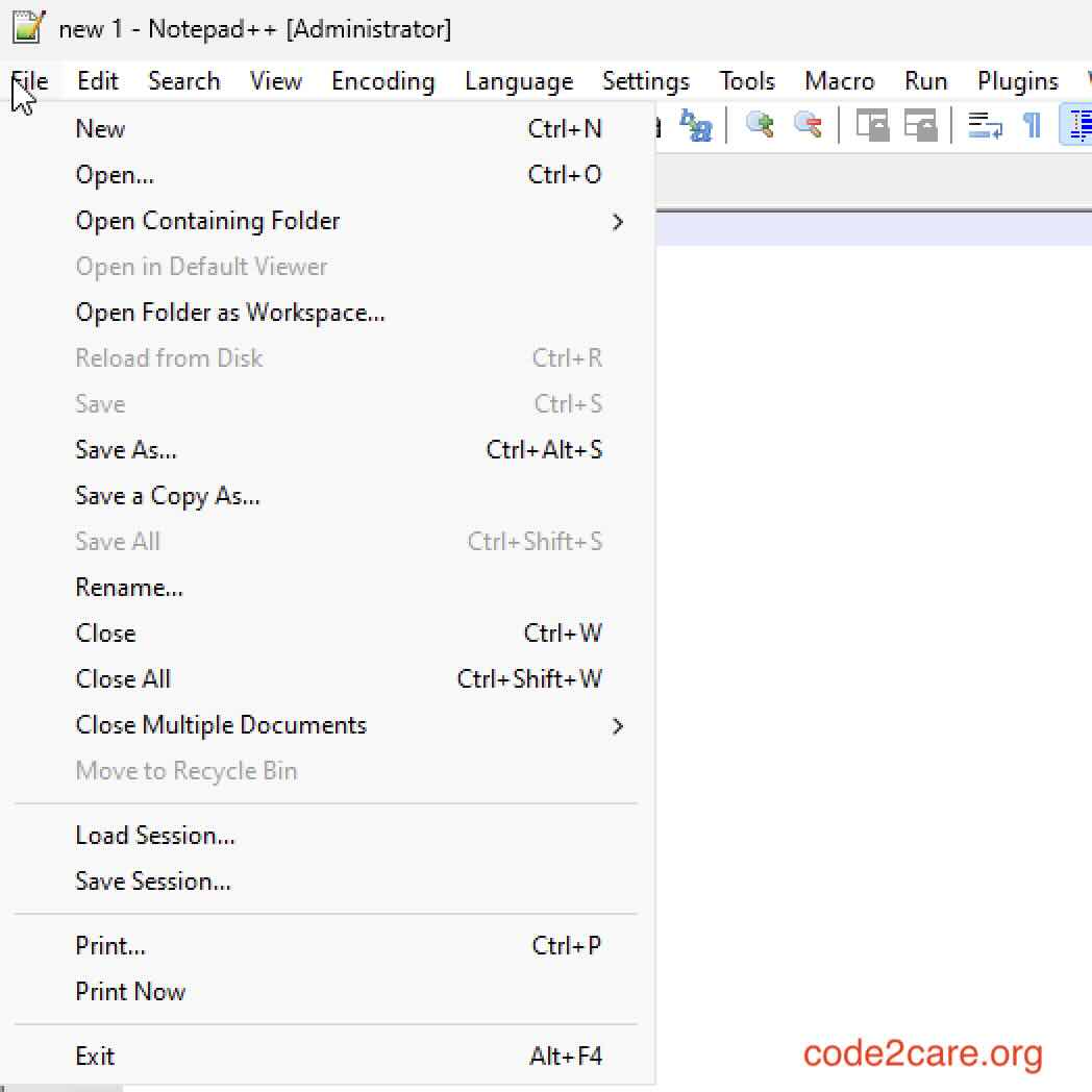 How to Empty Recent File List in Notepad++ Code2care